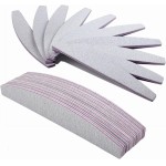 10 peças de lixa de unha, gramatura 100/180, bloco de lixa de unha meia lua para esmalte de gel, extensão de unhas, ferramenta de manicure em gel - Imagem 8