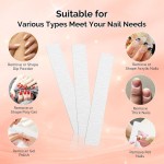 Lixas de unha, pacote com 15, placas de esmeril dupla face de grão 100/180 para unhas naturais e acrílicas, lixa de unha reutilizável profissional para manicure, cinza - Imagem 5