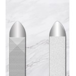 Lixa de unha de aço inoxidável dupla face, lixadora reutilizável de manicure para casa - Imagem 5