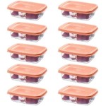 Sanremo - Kit Fácil com 10 Potes Plásticos Retangulares de 280mL, Linha Fácil - Imagem 7