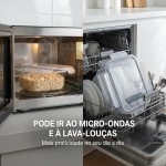 Kit Potes Herméticos 6 Peças com Tampa Vedada – Potes Transparentes para Alimentos, Marmitas Mantimentos e Organização da Cozinha - Imagem 7