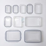 Kit Potes Herméticos 6 Peças com Tampa Vedada – Potes Transparentes para Alimentos, Marmitas Mantimentos e Organização da Cozinha - Imagem 9
