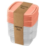 Sanremo - Kit com 10 Potes Plásticos Quadrados de 530mL, Linha Fácil - Imagem 3
