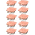 Sanremo - Kit com 10 Potes Plásticos Quadrados de 530mL, Linha Fácil - Imagem 4