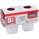 Conjunto de Potes Quadrados 70 ml Pop 8 Unidades, Plasútil - Imagem 2