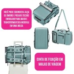 Mochila de Viagem Multifuncional, Compartimento para Sapatos, Porta USB, Bolsa P/Trabalho Escola Passeio Universidade, Grande, Múltiplos Bolsos - Imagem 6