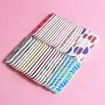50 peças de lixa de unha dupla face, mini quadros de esmeril coloridos para manicure e pedicure, ferramentas portáteis de cuidados com as unhas com padrões variados - Imagem 3