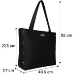 Bolsa Sacola Feminina Grande De Ombro Universitária Reforçada - Imagem 6