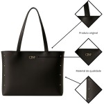 Bolsa Sacola Feminina Grande De Ombro Universitária Reforçada - Imagem 7