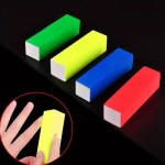 2 peças de lixa de unha quadrada de esponja - ferramenta de manicure e pedicure, bloco de polimento, ferramenta de limpeza de unhas, tira de polimento (6-laranja) - Imagem 3