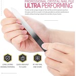 Lixa de unha de vidro com capa dura, 1 lixa de unha de vidro para manicure. Uma lixa de unha forte e reutilizável. - Imagem 4