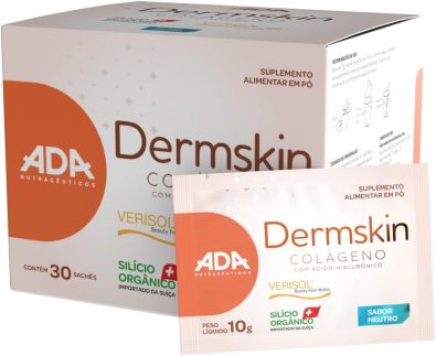 Dermskin - Colágeno Verisol + Ácido Hialurônico + Silício Orgânico - 30 Sachês 10g Neutro