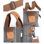 Bolsa Feminina Lona Vintage Bolsa De Ombro Casual Uso Diário Bolsa Feminina De Ombro Bolsa De Mão Com AjustáVel Alça De Ombro - Imagem 5