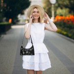 Bolsas de ombro transversais para mulheres, mini bolsas com estampa de bordado floral, bolsa de ombro pequena de poliuretano com fecho de zíper - Imagem 3
