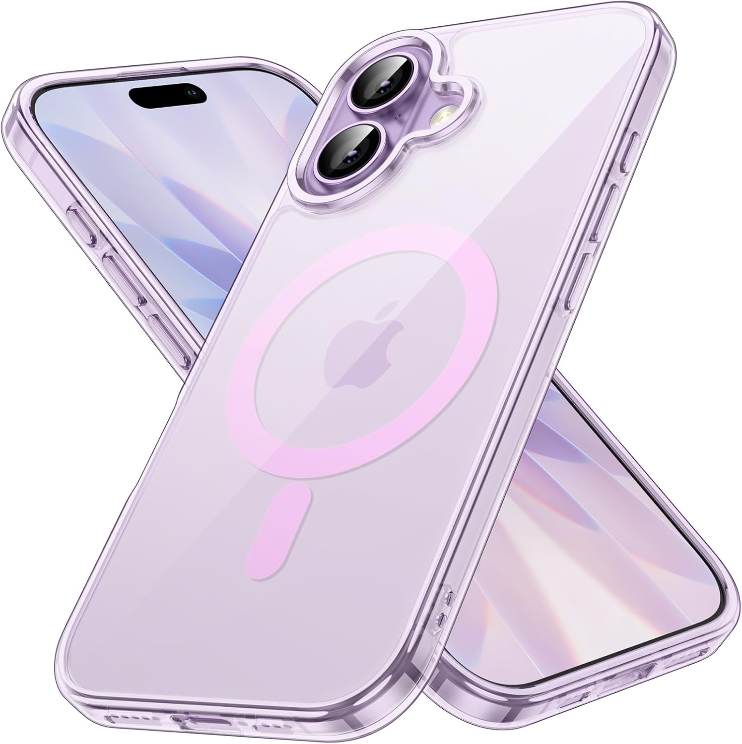 1771569980_JETech-Capa-Magnetica-para-iPhone-17-63-Polegadas-Compativel-com.jpg JETech Capa Magnética para iPhone 17 6,3 Polegadas Compatível com MagSafe, Case Protetora de Telefone à Prova de Choque, Parte Traseira Transparente Anti-Riscos (Roxo)