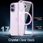 JETech Capa Magnética para iPhone 17 6,3 Polegadas Compatível com MagSafe, Case Protetora de Telefone à Prova de Choque, Parte Traseira Transparente Anti-Riscos (Roxo) - Imagem 3