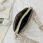 Bolsa tiracolo pequena feminina de couro vegano, alça ajustável, bolsa de ombro pequena com vários bolsos - Imagem 4
