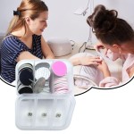 60 peças de discos de papel de lixa com broca de metal para unhas, discos de lixamento de substituição #80#120#240 para broca de unha, pedicureTools, removedor de lixa de pé pele morta - Imagem 4