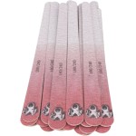 Lixas de unha 20 peças dupla face 180/240 grão lavável reutilizável ferramentas de manicure rosa - Imagem 7
