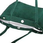 Bolsa feminina de veludo cotelê, bolsa de ombro de grande capacidade com bolso interno para viagens, trabalho, compras, bolsas de lona - Imagem 7
