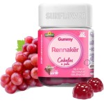 KIT 03 Rennaker (Gummy Hair) 180 gomas 3g - Biotina, Silício, Selênio, Cromo - Cabelos e Pele - Sunflower - Imagem 3