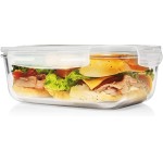 Kit 2 Pote de Vidro Retangular Hermético com Tampa 1040ML - Armazenamento Seguro e Conservação de Alimentos - Organizador para Cozinha e Produtos Secos - Imagem 3