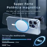 BEMMY Capa Capinha Para iPhone, Capa Para iPhone 15 Compatível com Mag-safe Transparente - Imagem 3
