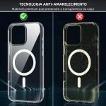 BEMMY Capa Capinha Para iPhone, Capa Para iPhone 15 Compatível com Mag-safe Transparente - Imagem 9