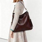Bolsa Grande Feminina Transversal Moderna Luxo E Carteira - Imagem 2
