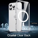 JETech Capa Magnética para iPhone 16 Pro Max 6,9 Polegadas Compatível com MagSafe, Case Protetora de Telefone à Prova de Choque, Capinha Parte Traseira Transparente Anti-Riscos (Claro) - Imagem 3
