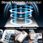 JETech Capa Magnética para iPhone 16 Pro Max 6,9 Polegadas Compatível com MagSafe, Case Protetora de Telefone à Prova de Choque, Capinha Parte Traseira Transparente Anti-Riscos (Claro) - Imagem 4