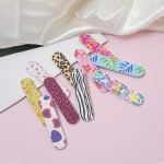 10 peças de limas de unha, tiras de EVA impressas dupla face, lixas de polimento de unha, ferramenta de manicure para casa para unhas de acrílico e naturais - Imagem 7