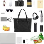 KROSER Bolsa feminina para laptop, bolsa de trabalho, bolsa de professor, bolsa para laptop de 15,6 polegadas - Imagem 3