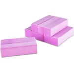 Kit 10 Lixa Bloco Rosa Polidora Fecha Poros Polir Unhas - Imagem 3