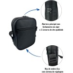 Shoulder Bag Mini Bolsa Tiracolo Alça De Ombro Transversal Preto ART MANIA - Imagem 4
