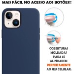Capinha Colorida Compatível Com iPhone 14 Vermelha ,Preta, Laranja, Amarela, Azul, Rosa, Pink, Branca, Lilás, Marrom, Verde, Roxo, Bordô, Case Slim Flexível Aveludada Com 3 Camadas - Imagem 3