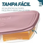 Conjunto De Potes Plásticos Herméticos 530ml, Sanremo - Leve 10 E Pague 8 Cor:Sortido - Imagem 3
