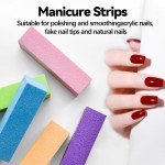 Conjunto de 10 limas de unhas para modelar unhas naturais, ferramentas profissionais de manicure para aparar unhas e cuidados diários com as bordas das unhas - Imagem 4