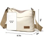 Bolsas transversais para mulheres, bolsa de ombro pequena, de nylon, leve, casual, simples, adequada para o trabalho, viagens diárias - Imagem 7