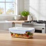 Kit 10 Potes Vidro 640ml Hermético Marmita Forno Conjunto - Imagem 2