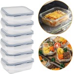 Kit 10 Potes Vidro 640ml Hermético Marmita Forno Conjunto - Imagem 3