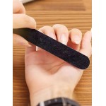 Lixas de unhas profissionais pacote com 10 lixas de unhas dupla face 100/180 Grão 100/180 Ferramentas de manicure com almofadas amortecedoras pretas - Imagem 4