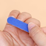 50 peças lixas de unhas profissionais de dupla face rosa azul lixa buffer bloco polidor pedicure manicure ferramentas de arte de unhas, 5 * 1,3 cm - Imagem 5