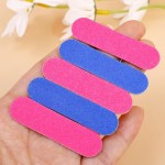 50 peças lixas de unhas profissionais de dupla face rosa azul lixa buffer bloco polidor pedicure manicure ferramentas de arte de unhas, 5 * 1,3 cm - Imagem 7