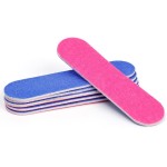 50 peças lixas de unhas profissionais de dupla face rosa azul lixa buffer bloco polidor pedicure manicure ferramentas de arte de unhas, 5 * 1,3 cm - Imagem 8
