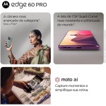 Smartphone Motorola Edge 60 PRO 5G - 512GB 24GB (12GB RAM+12GB Ram Boost) Tela Quad-Curve moto AI 50MP Sony Camera ultrarresistencia militar IP68 + IP69 - Cinza - Imagem 3