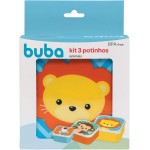Buba Kit 3 Potinhos Animais Multicor - Imagem 5