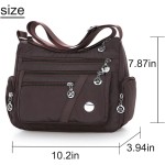 Bolsas transversais para mulheres, bolsa de ombro espaçosa com vários bolsos, bolsa tiracolo feminina moderna - Imagem 3