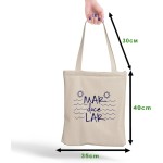 Bolsa de Moda Praia Ecobag Mar doce Lar Sacola Feminina Ecológica Algodão Cru - Imagem 5