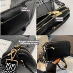 Bolsas transversais para mulheres, bolsas de ombro de couro vegano, bolsas femininas com alça larga ajustável - Imagem 5